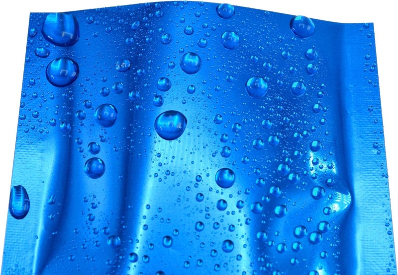 QQ Studio 100 PCS Metallic Mylar Foil Open Top Sealable Bags (8x12cm(3.1x4.7"), 100x Dark Blue) - Image 5